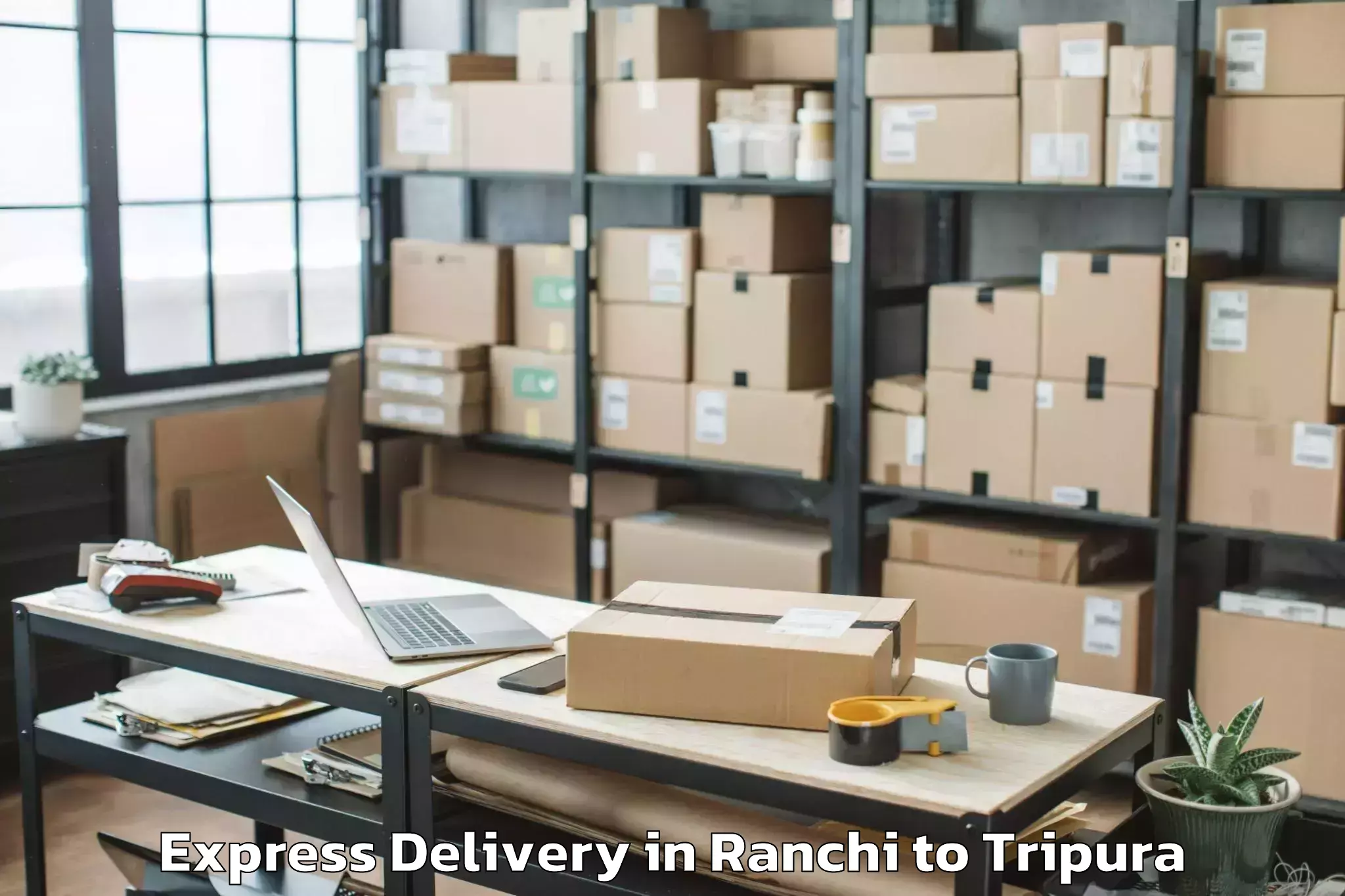 Professional Ranchi to Tulashikhar Express Delivery